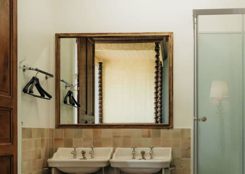 Old bathroom in a cupboard