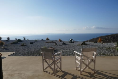 dream cave villa à louer sur Tinos: juste se relaxer, rêver et oublier ses soucis. Vue imprenable sur la mer Egée et les îles des Cyclades.