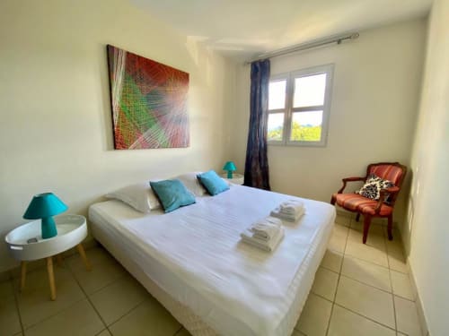 chambre climatisée, appartement bougainvillier martinique