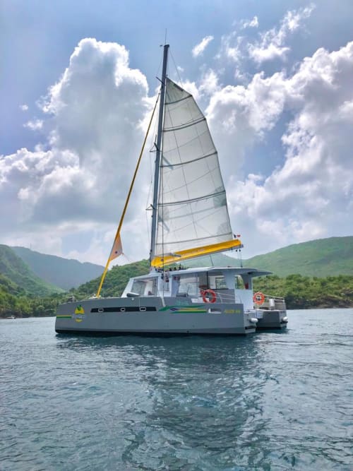 Kata Mambo, catamaran, marina, pointe du bout, martinique, croisière