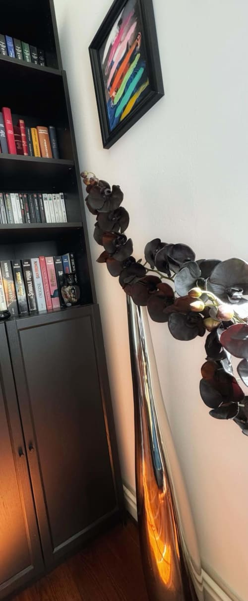 Étagère de la bibliothèque d'accueil avec livres et plante au Manoir Le Coutureau B&B à Rouffignac de Sigoules