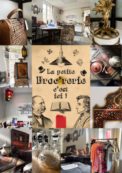 Collage du Domaine de l'Ocrerie BnB : décor vintage, antiquités et charme éclectique à Pourrain, France