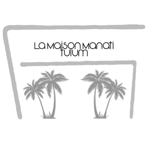 Le logo de LA MAISON MANATI exprime ses formes architecturales hors du commun