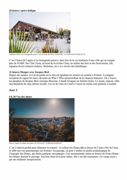 La Guinguette pictave, lieu d'événements sur les berges de la Clain avec architecture en bois et places assises en plein air à Poitiers