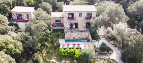 Vue aérienne suite Caseddu et Casa di Famidda U Castellu Propriano