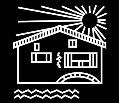Logo Le Moulin de Pascale Espelette - Hébergement et table d'hôtes - Version épurée noir et blanc