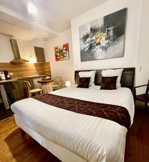 Appartement Luc 1, lit queen size, cuisine équipée, confort au Pays Basque. Centre historique de Bayonne