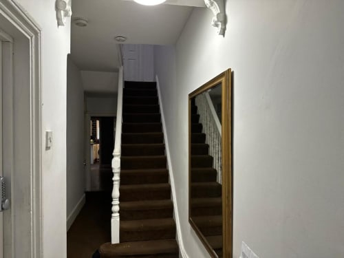 Upstairs and downstairs rooms