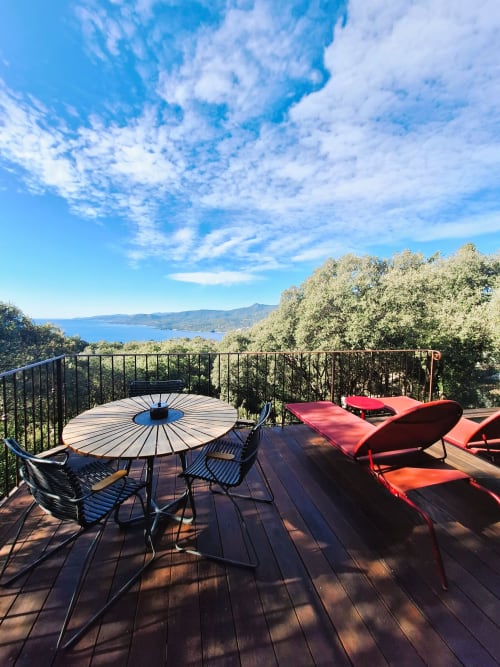 Terrasse vue mer infinie suite Caseddu