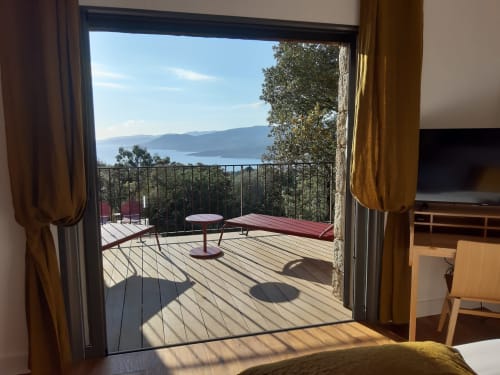 Terrasse vue mer infinie suite Madeleine Casa di Famidda