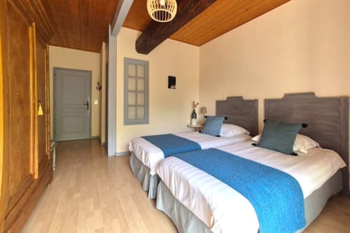 Chambre Lavande en configuration 2 lits jumeaux