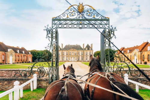 Entrée du Haras National du Pin proche du Domaine des Thomins Maison d'hôte Cisai Saint-Aubin Hôtel Gacé