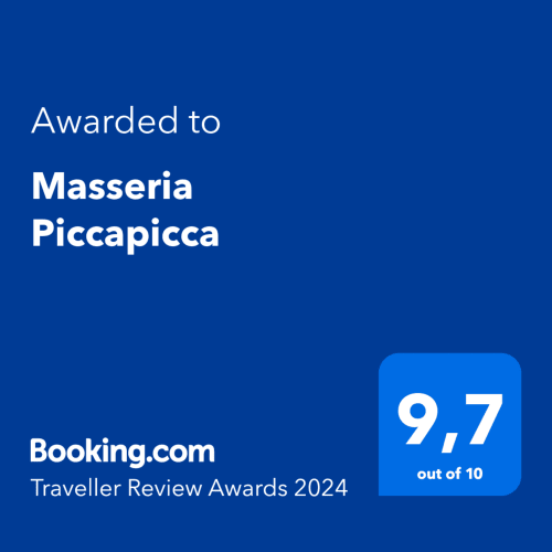 Masseria Picca premiata 9,7/10 nei Booking.com Traveller Review Awards 2024