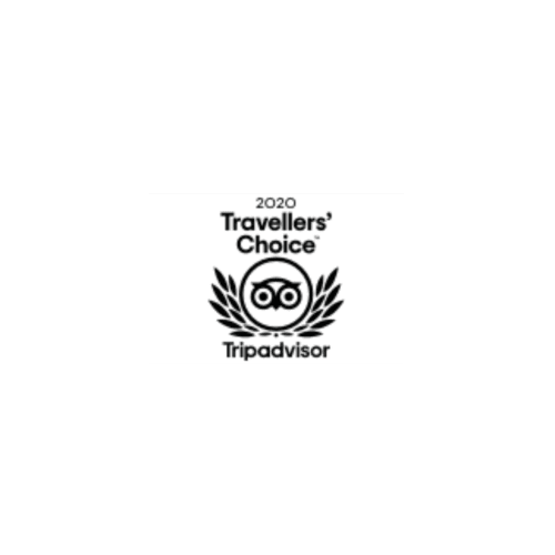 Badge d'excellence Travellers' Choice TripAdvisor 2020 pour Le Restaurant du Port, gîte à Saint Pierre de Boeuf, France