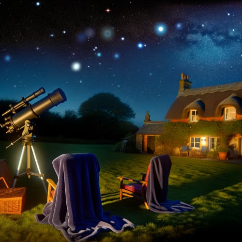 Enchanting stargazing experience at Mountain View Cottage