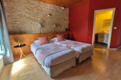 Chambre Coquelicot en configuration 2 lits doubles