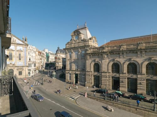 São Bento train station and historic plaza view from New Oporto Apartments, Porto