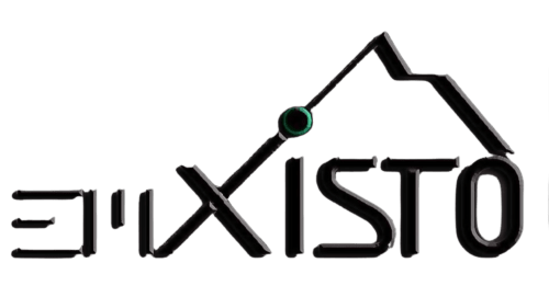 Logo Em Xisto - Casas de Montanha com linha de telhado de casa e ferramenta de topografia para hotel de montanha em Góis, Portugal