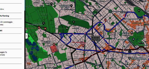 Mailänder U-Bahn-Karte mit Verkehrsrouten in der Nähe des Apartments Come a Casa Tua in Mailand, Italien