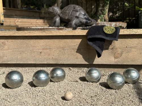 Boule de pétanque personnalisé coeur