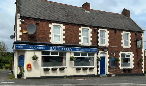 Ball Alley pub and bed & breakfast in Stanley, County Durham with beer garden