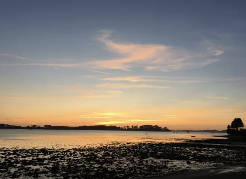 coucher de soleil roscoff plage