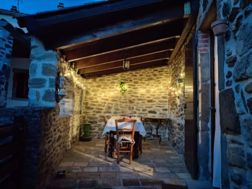 Guest Gite Terrace at night