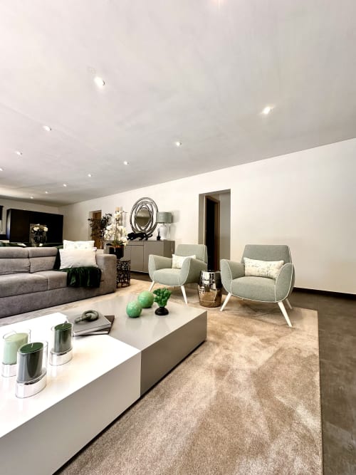 Intérieur contemporain et décoration chaleureuse, location Jahani Corse du Sud