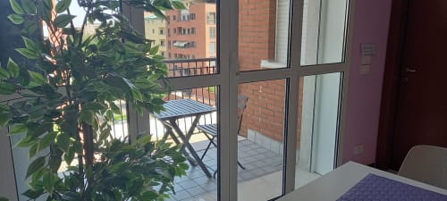 vista del balcone dal tavolo 
