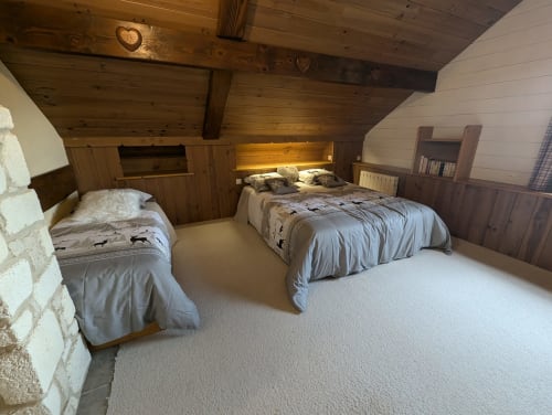 chambre déco chalet montagne