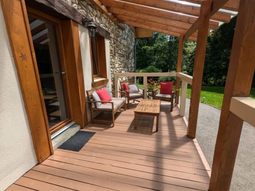 terrasse sud vue jardin