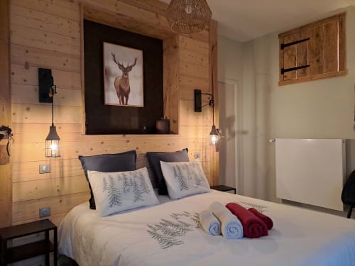 chambre décoration montagne
