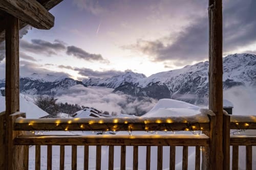 Chalet le Perchoir, Vue montagne, vue sur la chaine de Belledonne