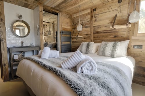 Chalet le Perchoir, Chambre Argent, Toutes les chambres doubles sont équipées de salle d'eau