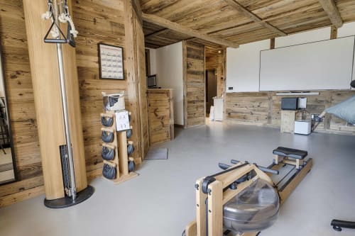 Espace fitness et vidéo au chalet
