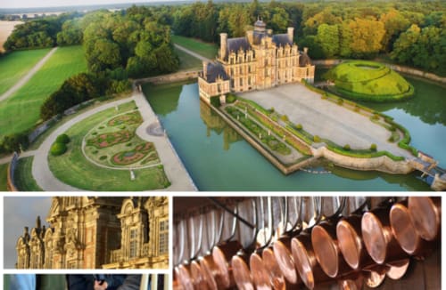 Château de Beaumesnil que l'on peut visiter au départ du Domaine des Thomins Maison d'hôte Cisai Saint-Aubin Hôtel Gacé
