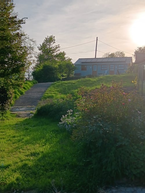 Stunning sunset  of Exterior View in Hill View Studio at 2 Ailwood Farm Holidays, Dorset, Jurassic Coast, Walking, Cycling, Climbing