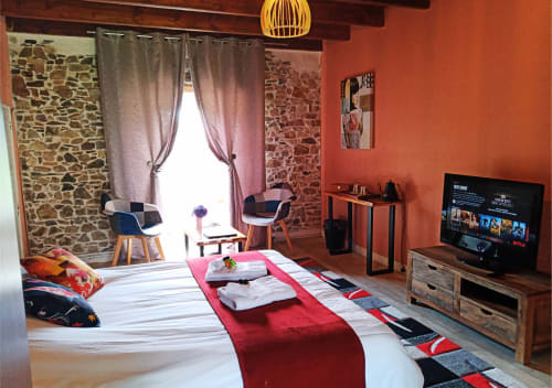 gastenkamers 2 personen hotel Normandie met Netflix TV