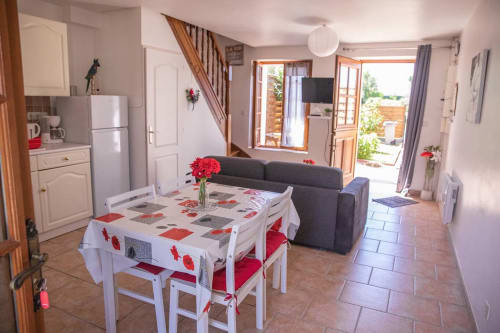 Séjour salon maison des Perroquets à Chémery