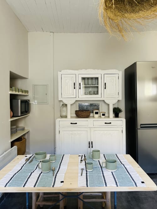 Maison de vacances en location vue mer, Bastia, Corse. Cuisine équipéedans maison de caractere.