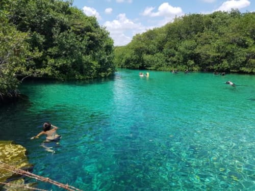 Le CENOTE MANATI est à 10 minutes de marche à pieds