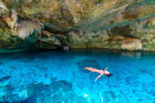 Le fameux CENOTE DOS OJOS est à seulement 20 minutes de voiture