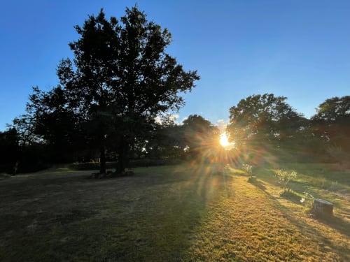 Soleil levant sur l'Affiage du Prieuré St Pierre