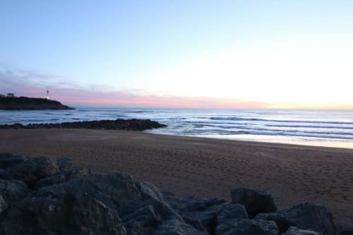 Coucher de soleil de la location courte durée Golden Sand Biarritz Anglet