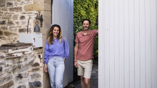 Pascal Grillon et Pauline Vasseur, location maison sud Aveyron, avec piscine privative et spa.