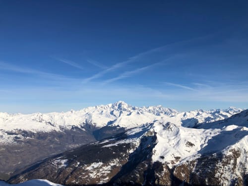 Vue depuis le glacier de La Plagne
