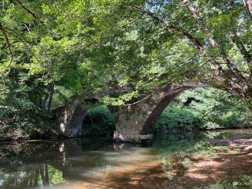 The National Monument Donkey Bridge to start your country walk.