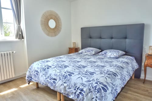 Chambre Caraïbes à l'Auberge Ti'gousket, lumineuse avec lit king size, au calme