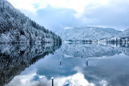 Lac de Longemer en hiver
