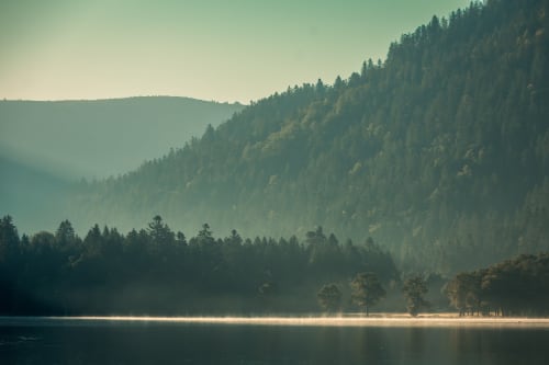 Lac de Longemer au petit matin